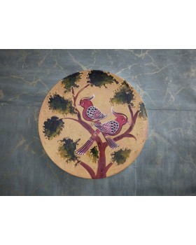 Wooden Wall Decor Plate - Multicolor